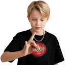 Transformovatelný fidget spinner robot 12 cm skládací hračka 2v1 antistresová pomůcka pro uvolnění stresu 7
