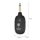 Transmisor y receptor inalámbrico A8 para guitarra eléctrica, color negro, para transmisión de audio inalámbrica, fácil conexión, accesorios 4