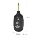 Transmissor e receptor sem fios A8 para guitarra eléctrica Conjunto preto para transmissão de som sem fios Ligação simples Acessórios para guitarra 4