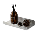 Transparante acryl wandplank 30x10 cm zeep- en cosmeticahouder badkamerplank met schroefbevestiging decoratieve badkamerplank 2