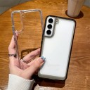 Transparante beschermhoes met gekleurde rand voor Samsung Galaxy S23 4