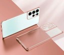 Transparante beschermhoes met metalen frame voor Samsung Galaxy S23 3