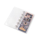 Transparante fotolijst met ringen 166 x 80 mm Voor 20 foto's 10 bladen en 20 pagina's Ringbandbinding Voor foto's en kleine herinneringen 1