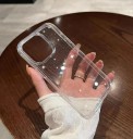 Transparante glitter beschermhoes voor iPhone 15 Pro Max 2