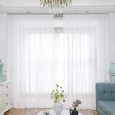 Transparante gordijnen met ringophanging Luchtige gordijnen voor de slaapkamer of woonkamer Elegant transparant tule gordijn met ring Luxe tule gordijnen 132 x 160 cm 2