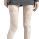Transparante kanten panty voor dames Elegante panty met kantpatroon Sexy doorschijnende kousen met delicate kant 2