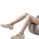 Transparante nylon visnetpanty&#39;s voor dames met pentagrampatroon Gotische kousen Zwarte elastische nylons voor een alternatieve stijl 2