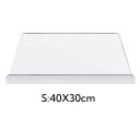 Transparante snijplank met rand 40 x 30 cm Antislip keukensnijplank Duurzame kunststof snijplank Gemakkelijk te onderhouden 2