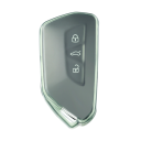 Transparante TPU sleutelhanger hoes voor VW Volkswagen Golf 8, ID.3, ID.4, Škoda Octavia A8, MK4, MK8 2022 2021 GTI R 8