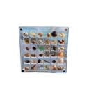 Transparante vierkante vitrine 36 vakken Mini decoratieve lijst voor het verzamelen van kleine voorwerpen Tentoonstellingsdoos organizer voor decoratiecollecties 1