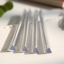 Transparent 15 cm trekantet lineal Trekantet rumlig lineal 2