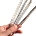 Transparent 15 cm trekantet lineal Trekantet rumlig lineal 4