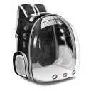 Transparent Breathable Backpack for Cats and Small Dogs Travel Backpack for Outdoor Transport 40 x 34 x 16 cm 1
