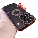 Transparent Case with Diamonds for iPhone 15 Pro 8