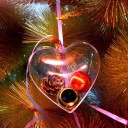 Transparent Christmas Decoration Heart 10 pcs 5