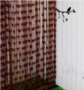 Transparent gardin med hjerter Kvastgardin med hjerter Gennemsigtigt kvastgardin Farverigt pigegardin Elegant voilegardin 200 x 100 cm 7