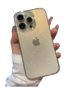 Transparent glitterfodral för iPhone 16 Pro Stötsäkert flexibelt skal Elegant och hållbar design Skydd mot repor och stötar 5