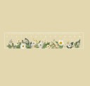 Transparent lineal med blomsterprint, 15 cm lang. Blomsterprintet gennemsigtig lineal. Lige lineal med blomstermotiv. 5