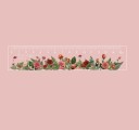 Transparent lineal med blomsterprint, 15 cm lang. Blomsterprintet gennemsigtig lineal. Lige lineal med blomstermotiv. 6
