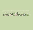 Transparent lineal med blomsterprint, 15 cm lang. Blomsterprintet gennemsigtig lineal. Lige lineal med blomstermotiv. 7