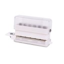 Transparent papirhuller med seks huller Papirhuller med seks huller Kontorpapirhuller 9,3 x 5 x 2,8 cm 1