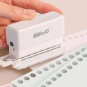 Transparent papirhuller med seks huller Papirhuller med seks huller Kontorpapirhuller 9,3 x 5 x 2,8 cm 2