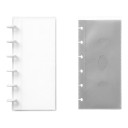 Transparent Photo Frame with Rings 166 x 80 mm For 20 Photos 10 Sheets and 20 Pages Ring Binding For Photographs and Small Memories 2