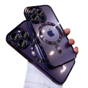 Transparent silikone cover til iPhone 16 Pro Max Magnetisk cover med trådløs opladning 1