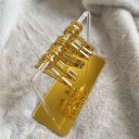 Transparenter Acryl Schmuckständer mit Haken und Spiegelunterlage 15 × 6 × 11 cm Tischorganisator mit Mini-Haken und Einkerbungen 7