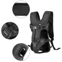 Transportadora de mochila frontal para cão tamanho M Arnês ajustável com acolchoamento e ventilação Mochila de viagem para animais de estimação 4