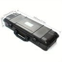 Transportkoffer voor gereedschap Schokbestendig en stofdicht 545 x 210 x 105 mm Kunststof met uitscheurbare schuim Zwart Voor apparaten, camera's 3