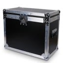 Transportowa torba Fieryzeal czarna 55 x 32 x 45 cm dla 2 sztuk obrotowych głów 150 W z powierzchnią z ekoskóry, kółkami i odpinanym wiekiem 6
