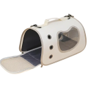 Transporttasche für Katzen über der Schulter 40 x 26 x 22 cm Atmungsaktive Tasche für Haustiere Für Katzen bis 7 kg Tragbare Tasche mit Schultergurt 2