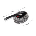 Trapeador retráctil para lavado de autos, de plástico y microfibra, juego de 3, cepillo largo, cepillo pequeño, toalla, limpieza corporal, lavado sin marcas, accesorios para auto. 4