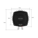 Trasduttore vibrazionale subwoofer Nobsound BS-1 50 W 6 Ω 14,3 x 13 x 6,4 cm in alluminio nero per home theater, giochi e auto cinema 2