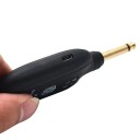 Trasmettitore e ricevitore wireless A8 per chitarra elettrica Set nero per trasmissione audio senza fili Collegamento semplice Accessori per chitarra 8