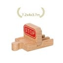 Trästoppar för spår 7,2 x 4 x 3,7 cm Avslutande del för spår Stabilt och säkert avslut på träspår med massiv spårslutning 2