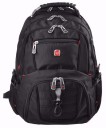 Travel Backpack with Laptop Compartment Breathable Back System Headphone Output Water Resistant Nylon and Polyester Black 48 x 33 x 23 cm 1
