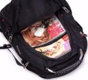 Travel Backpack with Laptop Compartment Breathable Back System Headphone Output Water Resistant Nylon and Polyester Black 48 x 33 x 23 cm 8