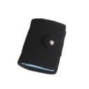 Travel Case for Documents and Cards Made of Felt Transparent Pockets Inside Snap Fastening Compact Dimensions 10 x 6 cm Fits in Handbag 1