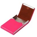 Travel Case for Documents and Cards Sturdy Design Made of PU Leather and Metal Glossy Metal Strap Flip Lid Compact Dimensions 9.6 x 6.1 9