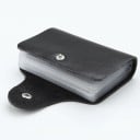 Travel Case for Documents and Cards with Transparent Pockets Fastened with a Metal Press Stud Material: PU Leather Size: 10.7 x 7.5 cm 9