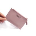 Travel Case for Documents and Cards with Zip and Loop Flat Minimalist Design in PU Leather with Fine Texture 14 x 9.5 x 0.5 cm 5