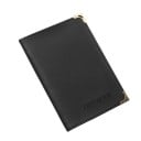 Travel Document Holder with Transparent Sleeves and Card Pockets Metal Corners Stitched Edges PU Leather Size 10.2 x 14 cm 1