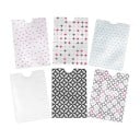 Travel Document Holders in Aluminium Foil 10 pcs Thin Pouches with Decorative Pattern and Cut-Out for Easy Removal Dimensions 8.8 x 6.2 cm 6