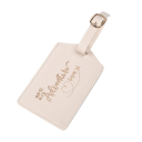Travel Luggage Tag with Adventure Inscription PU Leather Identification Label for Luggage with Strap for Marking Suitcases and Travel Bags 2