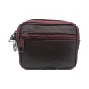 Travel mini wallet for coins with two zip compartments Keyring Small dimensions 10 x 7.5 x 4.5 cm Fits in pocket or handbag 6