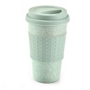 Travel Mug with Lid for Drinks on the Go Straw and Silicone Lid with Drinking Hole Textured Grip Band Dimensions 14 x 10 cm 3