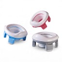 Travel Potty and Children's Toilet Seat 2-in-1 Foldable and Portable 28.5 x 26.2 x 15 cm Non-Slip TPR Feet For Travel and Home Toilets 2