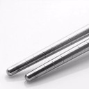 Travel Set of Stainless Steel Cutlery in a Zip Case Spoon and Fork with Chopsticks Decorative Handles For Eating Outdoors in Nature 4